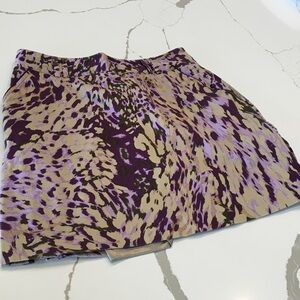 Sport Haley Size 8 Skort Purple and Tan Women's Pockets Back Zipper